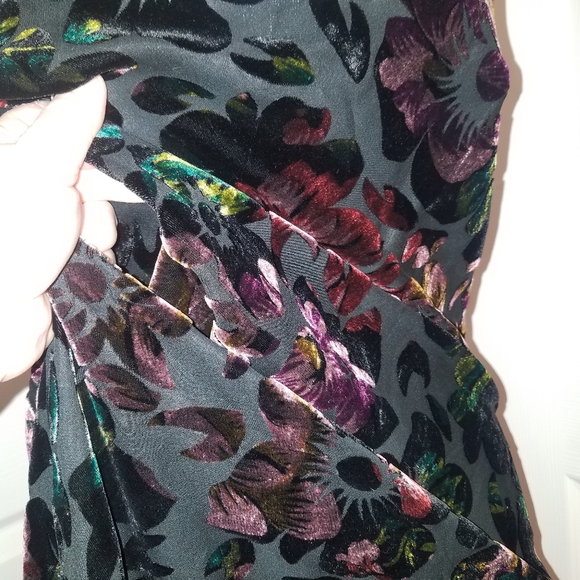 PRICE⬇️VINTAGE VELVET A.B.S. GOWN & SCARF SZ 10 - Picture 4 of 13